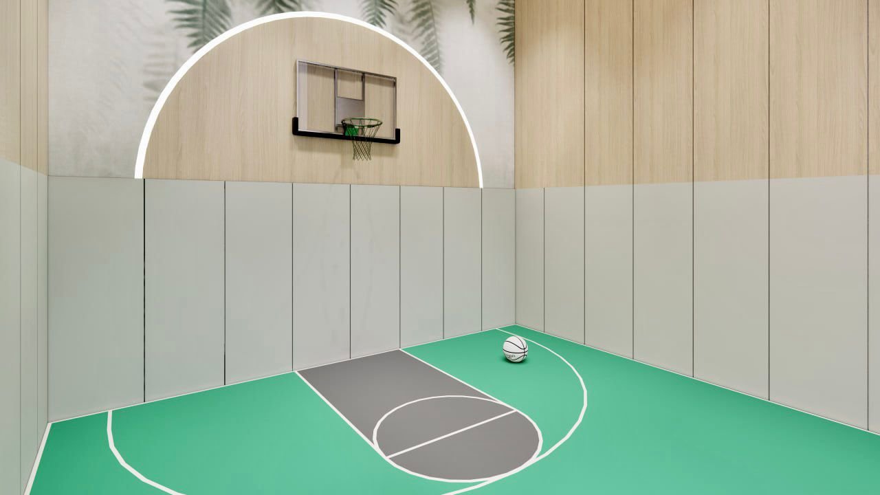 zen basketball court design